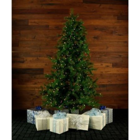 ALMO FULFILLMENT SERVICES LLC Fraser Hill Farm Artificial Christmas Tree, 7 Ft. Southern Peace, Smart String Clear LED Lights FFSP075-3GR